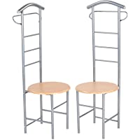 Silla Miadomodo 52 x 120 x 40 cm- con barra para colgar ropa (elección de juego).- 52-120-40 cm